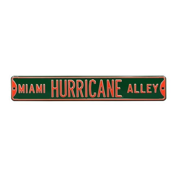 Authentic Street Signs Authentic Street Signs 70008 Miami Hurricane Alley Street Sign 70008